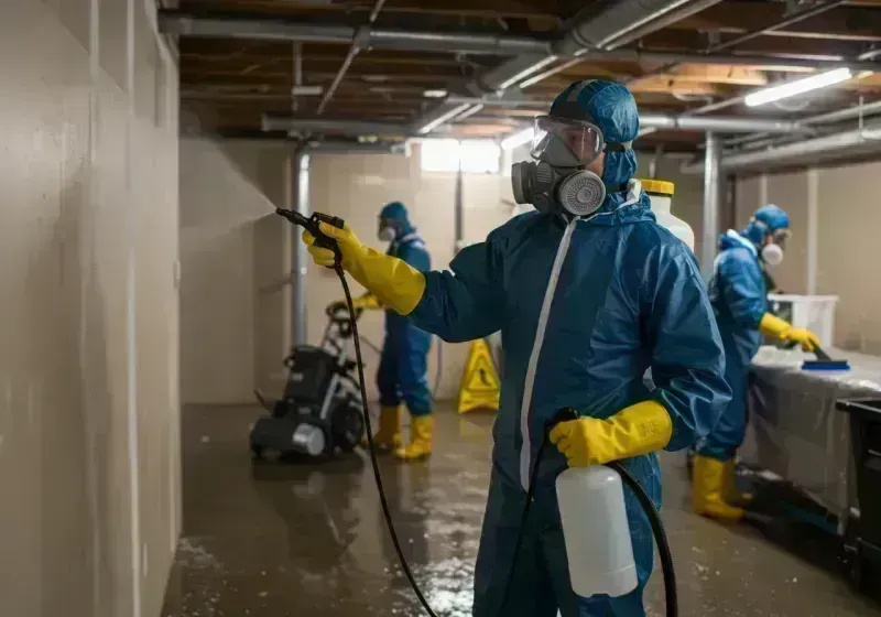 Basement Sanitization and Antimicrobial Treatment process in Firestone, CO